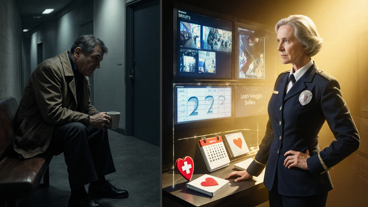 Контраст: зліва — застаріле уявлення про роботу вахтера, справа — сучасний, поважний професіонал.