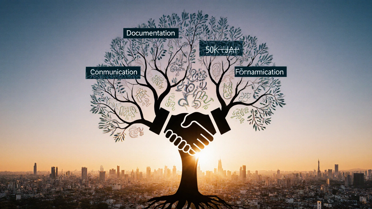 Дерево з гілками, що символізують різні шляхи розвитку ріелтора в Києві.