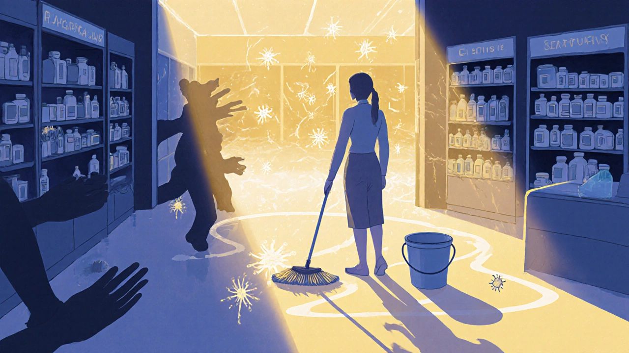 Символічне зображення чистоти в аптекі як захисту здоров&#039;я