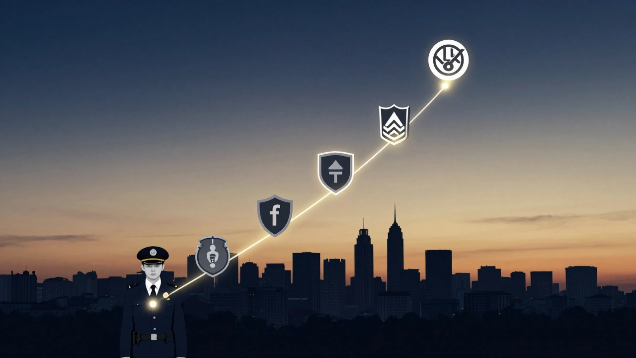 Кар'єрний шлях охоронця: від охорони до безпеки та керівництва.